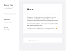 Tablet Screenshot of georgediaz.com
